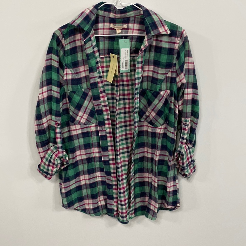 NEW Stitch Fix Skies Are Blue button up top